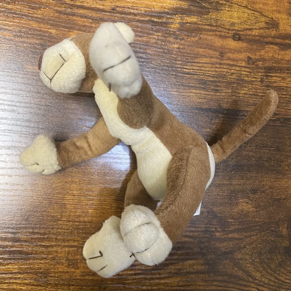 Goffa International Monkey Plush Stuffed Animal Moveable Arms Legs Limbs